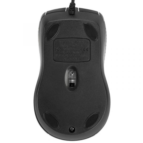 Targus Mouse Antimicrobial cu fir, full size, optic, negru - imagine 9
