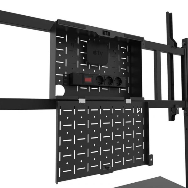 Stand podea mobil/fix Neomounts FL50-575BL1; pentru display-uri cu diagonale 65"-110", - imagine 12