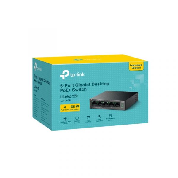 "5-Port Gigabit Desktop Switch with  4-Port PoE+ PORT: 4× - imagine 9
