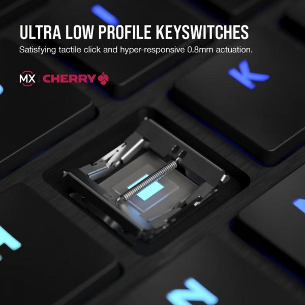 CORSAIR K100 AIR WIRELESS RGB ULTRA-THIN MECHANICAL, negru  Full - imagine 12