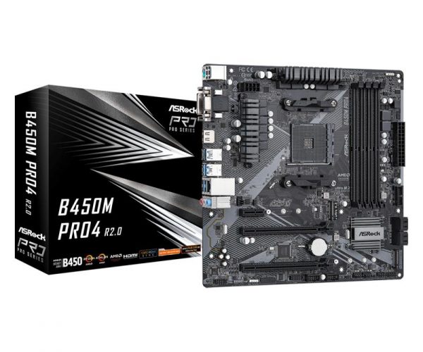 Placa de baza Asrock B450M Pro4 R2.0 AM4 - imagine 6