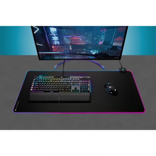 Mousepad Gaming Corsair MM700 RGB Extended, CLOTH BLACK - imagine 6