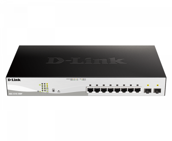 D-Link Switch 10 porturi POE smart maaged DGS-1210-10MP, Interfata: 8 - imagine 5