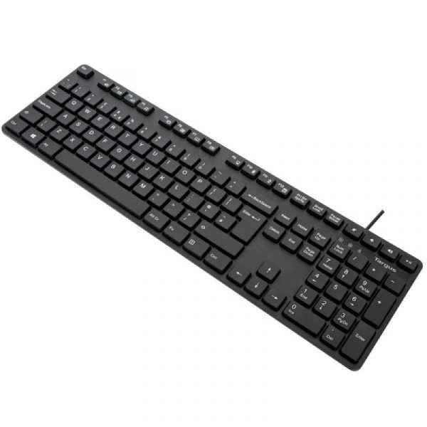 Targus Tastatura Antimicobiala cu fir, 108 taste, layout UK, negru - imagine 9