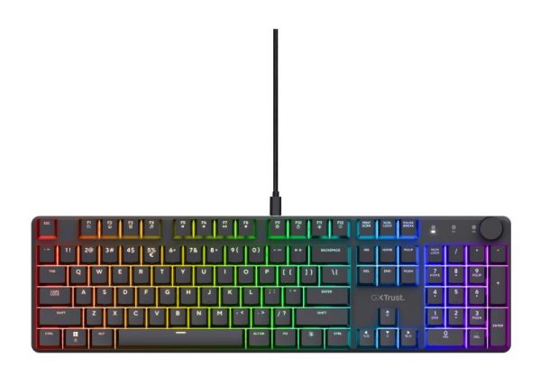Tastatura mecanica Trust GXT 866 Torix cu fir, swtich linear, - imagine 7
