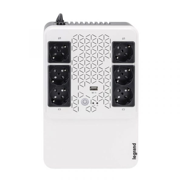 UPS Legrand MULTIPLUG 600, 600VA/360W, 6x German standard sockets, USB - imagine 6