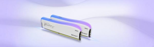 Memorie RAM Kingston Fury Beast White, DIMM, DDR4, 16GB, CL18, - imagine 12