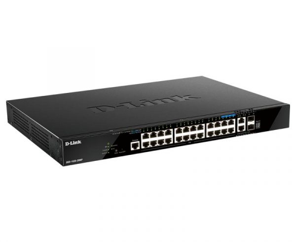 Switch D-Link DGS-1520-28MP, 28 porturi Gigabit,24 x 10/100/1000Base-T, 2 x - imagine 5