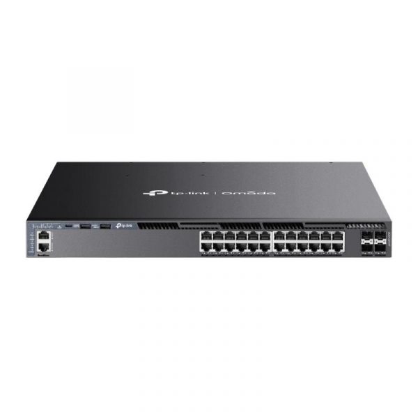 TP-Link Switch 24 porturi, Management L3, POE+, 4 porturi 10G - imagine 3