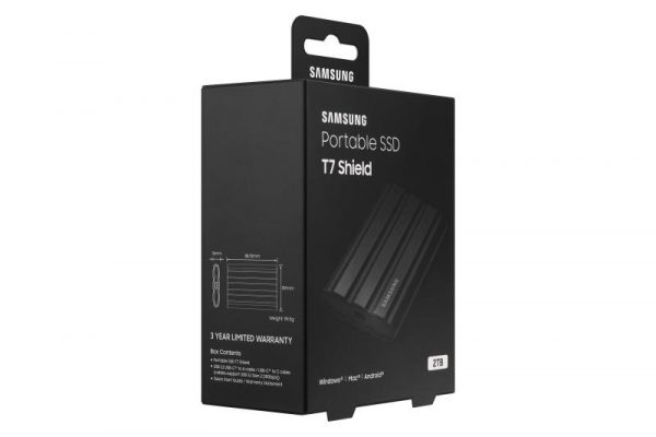 SSD Extern Samsung,T7 Shield, 2TB, USB 3.2,Shield Black - imagine 14