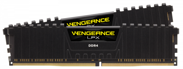 MEMORIE RAM CORSAIR VENGEANCE LPX 16GB (1x16GB) DDR4, 3200MHz NEGRU - imagine 3