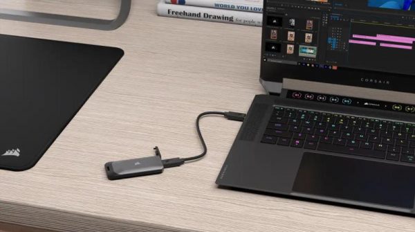 SSD Portabil Corsair EX100U 1TB, viteza de citire 1600MB/s, viteza - imagine 11