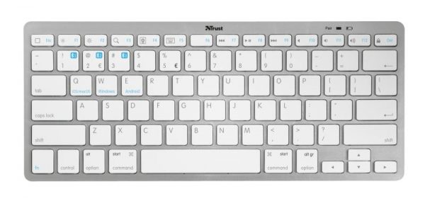 Tastatura Trust Nado, Bluetooth Wireless, alba - imagine 12
