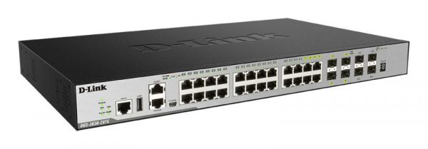 Switch D-Link DGS-3630-28TC/SI, 28-Port Layer 3 Stackable Managed Gigabit Switch - imagine 4