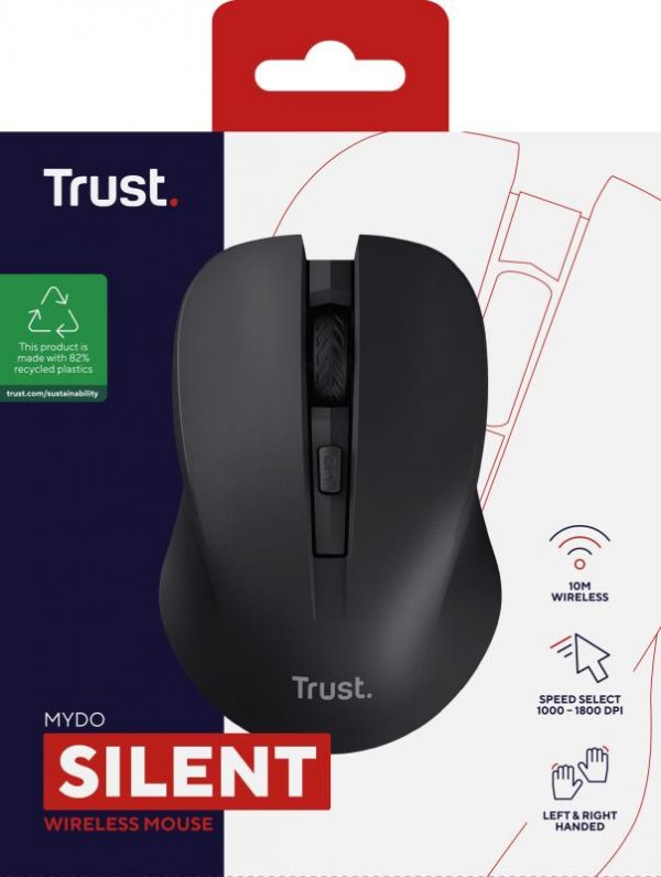 Mouse Wireless Trust Mydo, DPI:1000-1800, negru - imagine 12