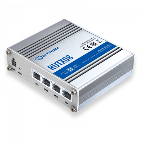 TELTONIKA INDUSTRIAL ETHERNET ROUTER RUTX08, Interfata: 1 x WAN port - imagine 5