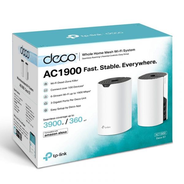 TP-Link Sistem Mesh Wi-Fi pentru întreaga casă AC1900, DECO S7(2- - imagine 10
