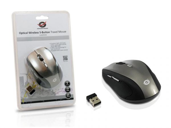 CONCEPTRONIC CLLM5BTRVWL 6-Button Wireless Travel Mouse, 61.4 x 38.4 x - imagine 12