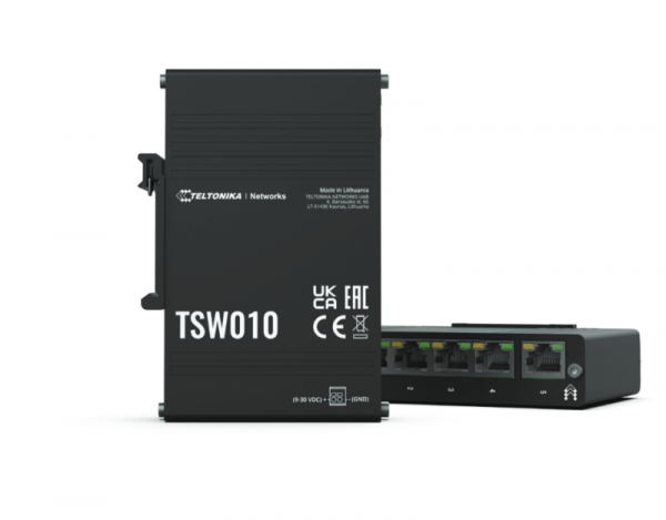 TELTONIKA INDUSTRIAL 5PORT SWITCH TSW010, Interfata: 5 x ETH port, - imagine 5