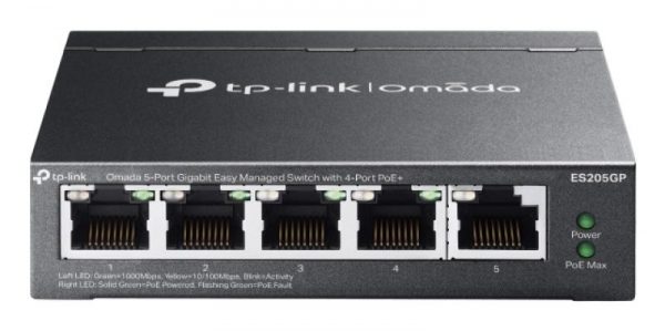 Omada 5-Port Gigabit Easy Managed Switch PORT: 5× Gigabit RJ45 - imagine 3