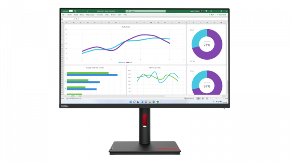 Monitor Lenovo ThinkVision T32h-30 31.5" IPS, QHD (2560x1440), 16:9, Brightness: