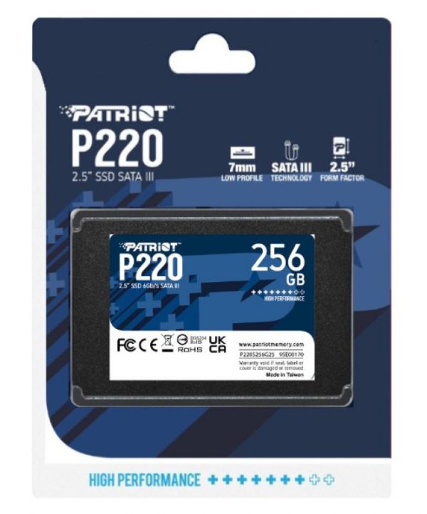 SSD PATRIOT P220S256G25 2.5" - imagine 10