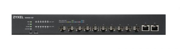 XS1930-12F, 10-port 10G Smart Managed Fiber Switch, 2 Multi-Gigabit Ports - imagine 3