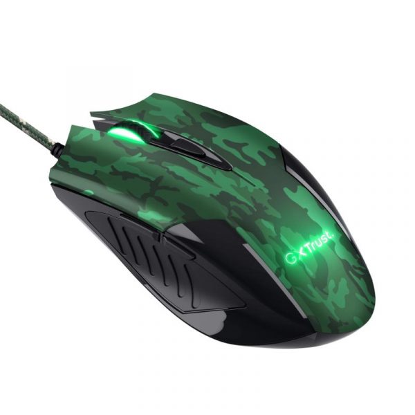 Mouse Trust GXT 781 Rixa Camo, Gaming Mouse, verde militar - imagine 15