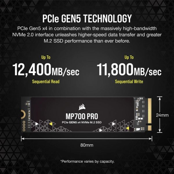 SSD CORSAIR MP700 PRO 1TB M.2 NVME - imagine 10