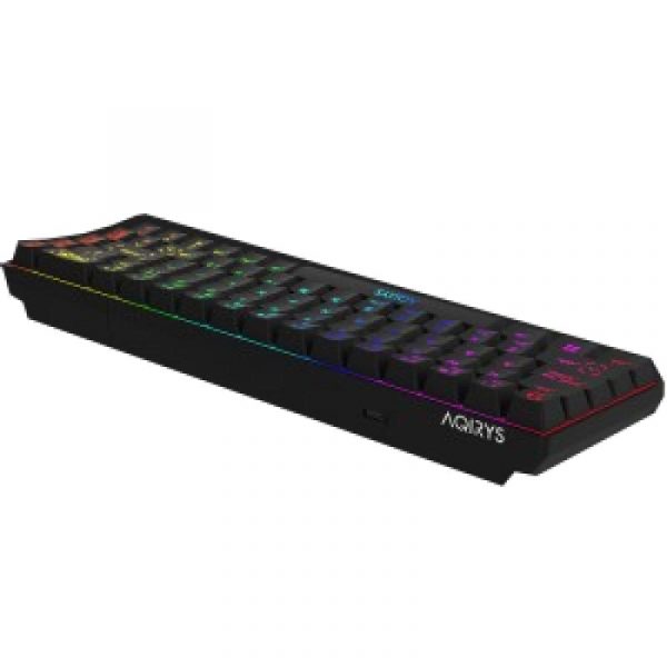 Tastatura mecanica 65% AQIRYS Mira, wireless/bluetooth/wired, switch-uri Outemu Red, 68 - imagine 17