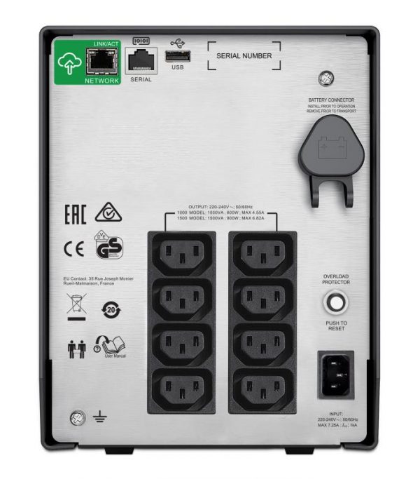 UPS APC Smart-UPS C line-interactive / sinusoidala 1000VA / 600W - imagine 5