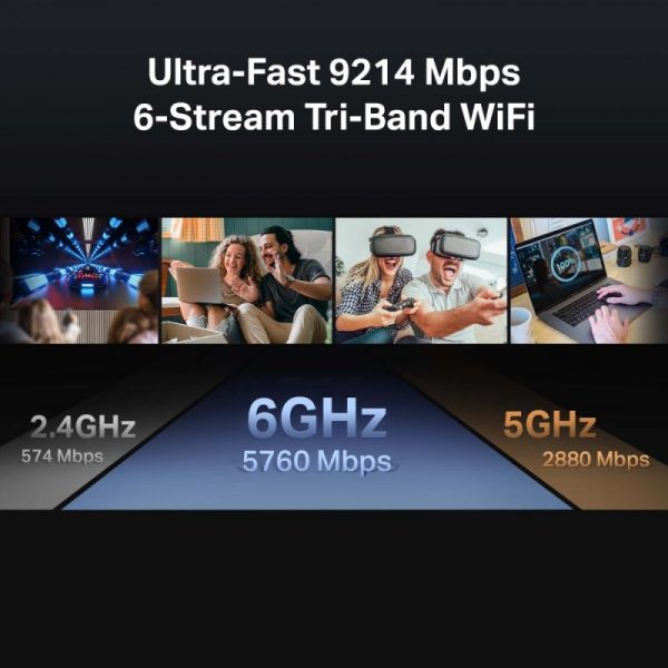 Router Wireless TP-Link ARCHER BE550, 1xWAN 2.5 Gbps, 4xLAN 2.5 - imagine 12