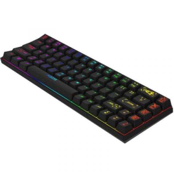 Tastatura mecanica 65% AQIRYS Mira, wireless/bluetooth/wired, switch-uri Outemu Red, 68 - imagine 16