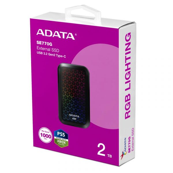SSD Extern Adata SE770G 2TB USB 3.2 tip C Black - imagine 10