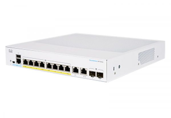Switch  CISCO CBS350-8FP-E-2G, 8 PORTURI 10/100/1000, 2 x SFP, - imagine 3