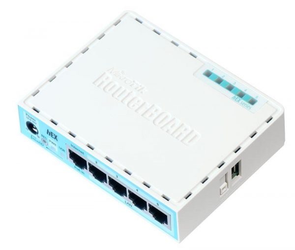 MIKROTIK 5-PORT GIGABIT ETHERNET ROUTER, RB750GR3, 5*10/100/1000Ethernet ports, CPU nominal - imagine 6