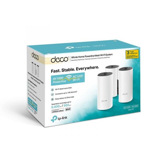 TP-Link AC1200+AV1000 Sistem Mesh Wi-Fi, DECO P9(3-PACK);  Caracteristici wireless: - imagine 5