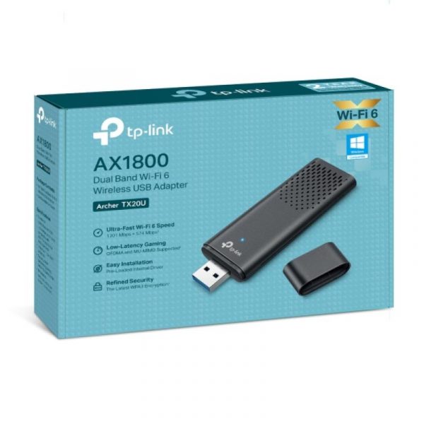 TP-Link ARCHER TX20U Adaptor USB Wireless AX1800 cu două antene - imagine 9