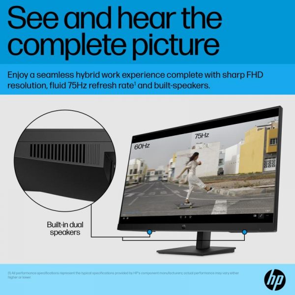 Monitor 27" HP P27h G5, LED, IPS, FHD 1920x1080, Black, - imagine 16
