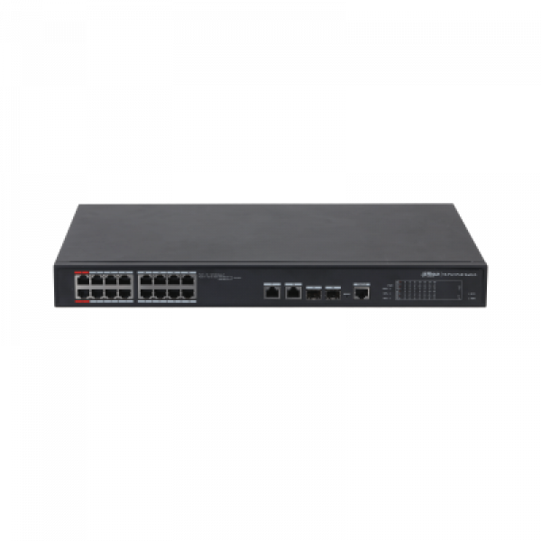 Dahua Managed switch 16 porturi PFS4218-16ET-240, Interfata: 16 x RJ45 - imagine 3