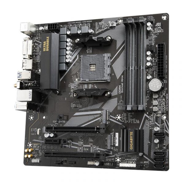 Placa de baza Gigabyte B550M DS3H AC AM4 - imagine 9