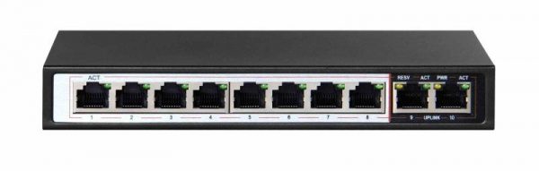 Extralink CERES  PoE Switch  8x 100Mb/s PoE/PoE+ 2x - imagine 3
