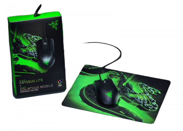 Mouse Gaming Razer Abysus Lite, Goliathus Mobile Construct Edition, negru - imagine 5