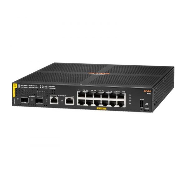 HPE Aruba Networking CX 6100 12G Class4 PoE 2G/2SFP+ 139W - imagine 7