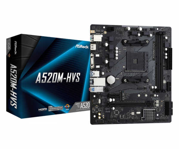 Placa de baza ASRock A520M-HVS, Socket AM4 - imagine 5