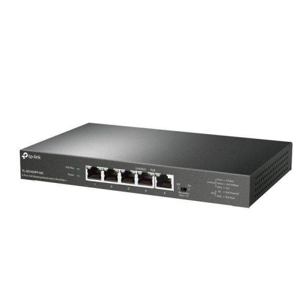 "5-Port 2.5G Desktop Switch with 4-Port PoE++ PORT: 4× 2.5G - imagine 7