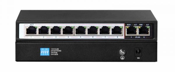 Extralink CERES  PoE Switch  8x 100Mb/s PoE/PoE+ 2x - imagine 4