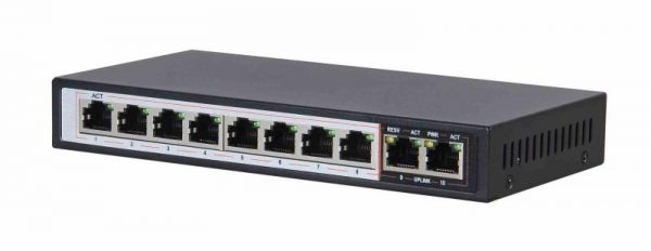 Extralink CERES  PoE Switch  8x 100Mb/s PoE/PoE+ 2x - imagine 5