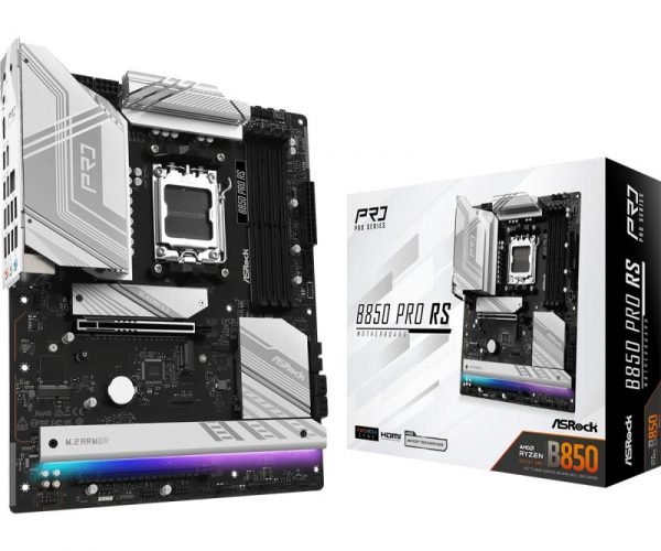 Placa de Baza ASROCK B850 PRO RS AM5, 4x DDR5, - imagine 3