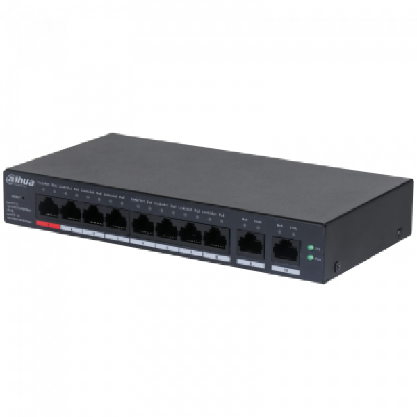 Dahua 10-Port Cloud Managed Desktop Gigabit Switch cu 8-Port PoE, - imagine 5